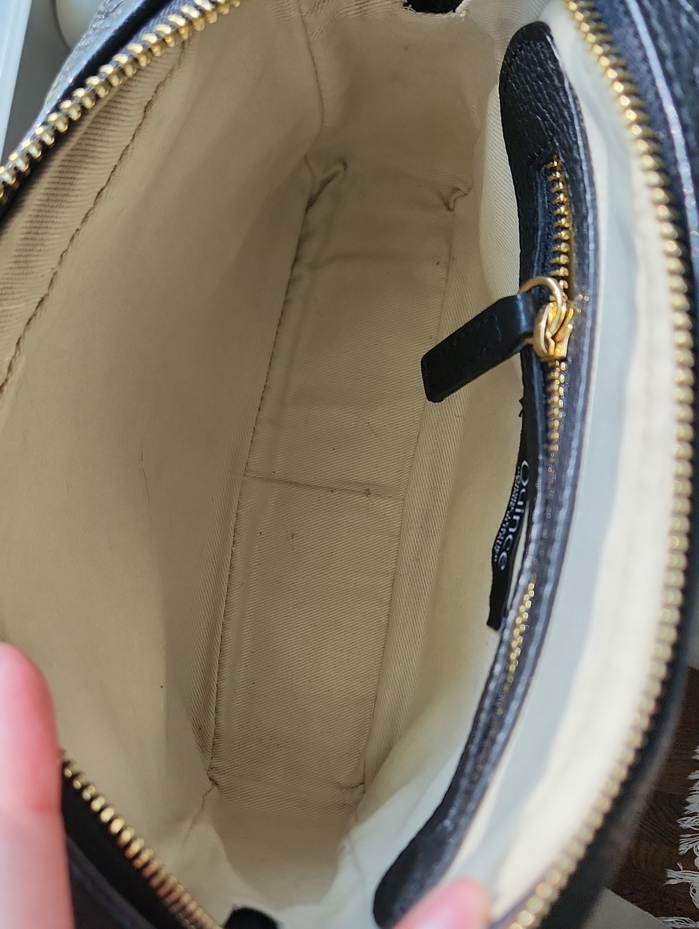 Quince Black Italian Leather Crossbody Bag - Picture 12 of 12